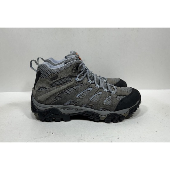 Merrell Shoes - Merrell Moab Mid Waterproof Hiking Boots Womens Size 8 Gray Periwinkle J88792